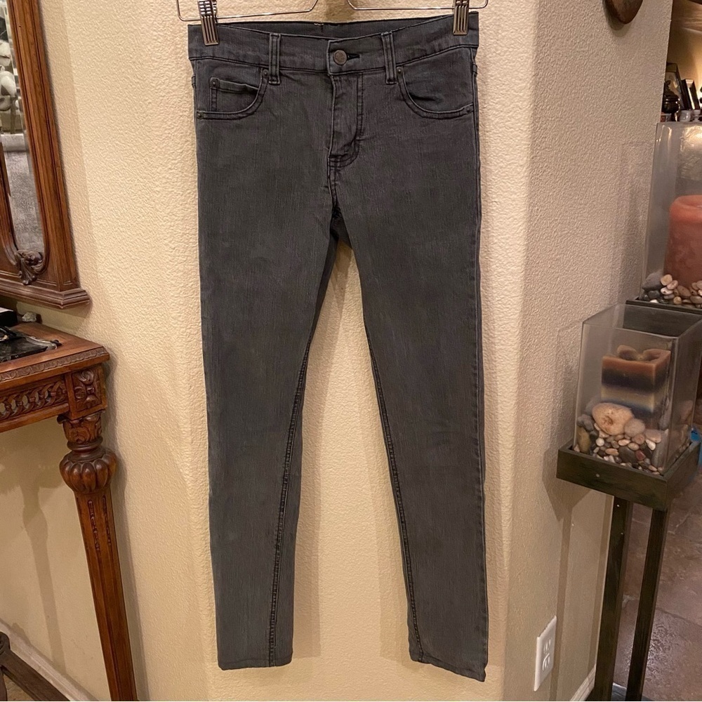 CHEAP MONDAY Women Gray Stretchy Skinny Jeans Size 25